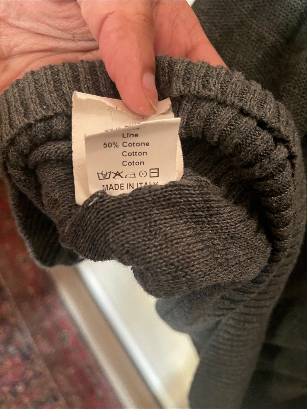 Vivienne Westwood Men's Charcoal Gray V-Neck Cardigan - Picture 9 of 9